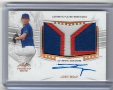 2019 Leaf Trinity JOSH WOLF 3 Color Patch Bronze Foil Auto RC Indians 