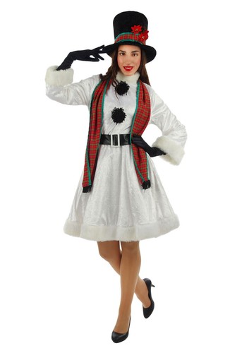 Women's Snowman Costume handmade - Afbeelding 1 van 1