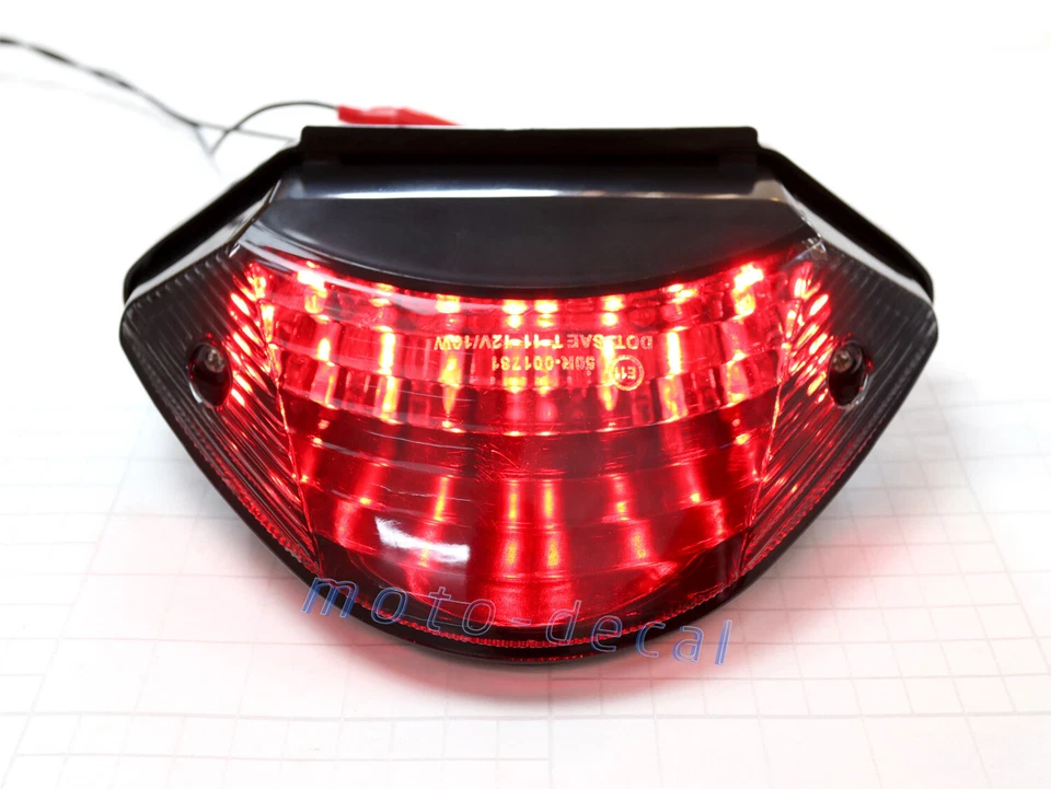LED Tail Light For Honda 2002-2007 CB900F 919 CB600F 599 Rear Lamps Turn Signals - Image 3 of 4