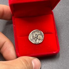 Unique Ancient Roman Greek bronze rare coated coin 4th-5th century BCE