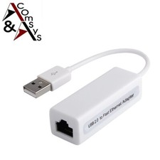 3 7/8in Adapter USB 2.0 On Lan Ethernet Network RJ45 10/100 Linux And Mac