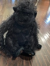 GANZ Webkinz HM040 All Black Gorilla Plush Stuffed Animal Realistic No Code