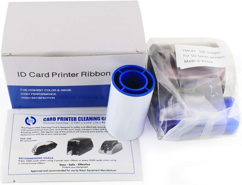 534000-003 Color Ribbon Kit for Datacard SP35 SP55 SP75 Plus, YMCKT 500 Images - Afbeelding 11 van 11