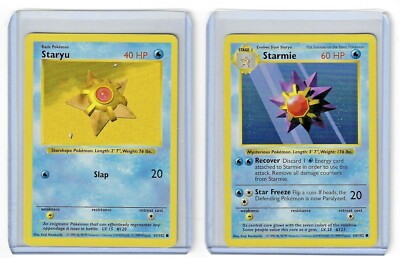 staryu&starmie 1st edition shadow less