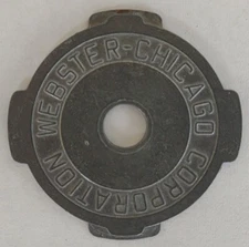 45 RPM Insert Adapter Aluminum for 7" Vinyl Records Vintage Webster Chicago