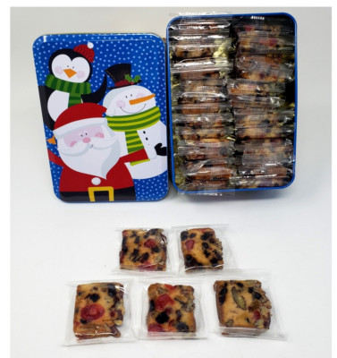 Jane Parker Classic Fruitcake Slices 36 Fruit Cake Holiday Tin FREE SHIPPING!