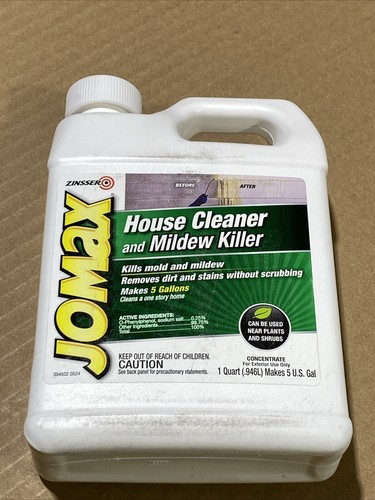 Jomax 1-Qt. Concentrated House Cleaner & Mildew Killer Makes 5 Gallons New