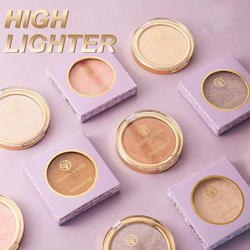 Glitter Highlighter Palette Face Powder Brighten Shimmer Bronzer Contour Makeup - Image 2 of 4