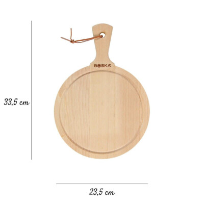 BOSKA Servierbrett Amigo Rund M -   23,4 cm - Schneidebrett - Käsebrett