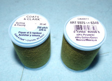 Coats and Clark Quilting  Piecing Thread, 250 yds Olive Green 6340 