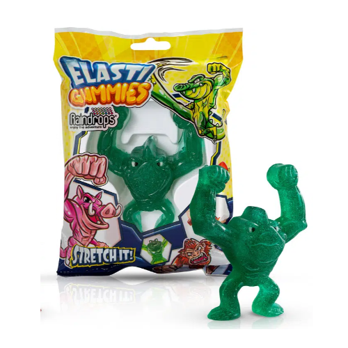 933088 4 x 50g RAINDROPS ELASTI GUMMY GUMMI ASSORTED DESIGN STRETCH IT GUMMI - Picture 6 of 6