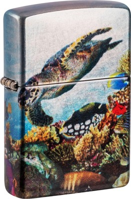 ZIPPO - BENZIN - FEUERZEUG - DEEP SEA - 540° COLOR  - ZUBEHÖR NACH WAHL