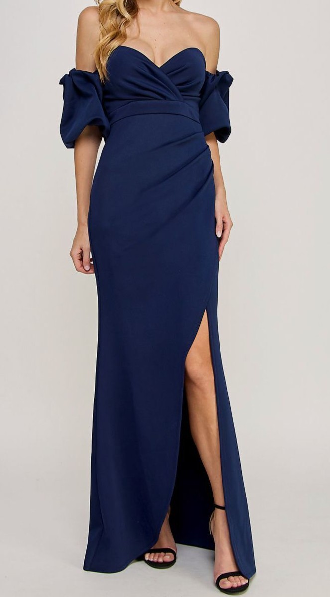 bridesmaid dresses with removable skirt US8 / Picture color line short wedding dress red bridal dress COLOR:BLUE GLASS Dark Navy Homecoming Dresses,Short