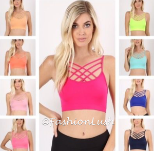 neon bralette top