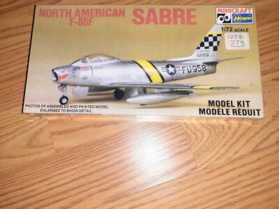 MINICRAFT HASEGAWA NORTH AMERICAN F-86F SABRE MODEL KIT ORIGINAL FACTORY SEALED 