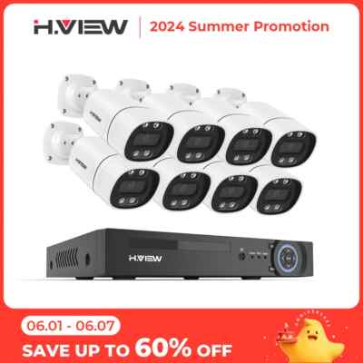 4K 5Mp 8Mp Cctv Security Camera System Home Video Surveillance Kit 8Ch Nvr Audio