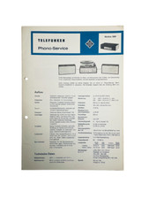 Vintage Original Telefunken Musikus 5090  Phono-Service  / 8 Seiten
