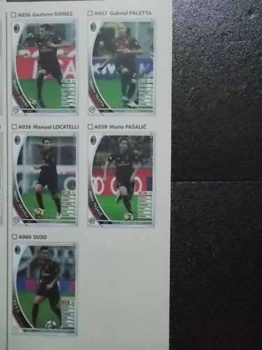 Panini WCCF Base Team Set AC Milan - Picture 18 of 22
