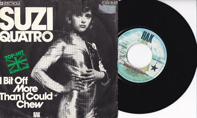 Suzi Quatro  -I Bit Off More Than I Could Chew / Red Hot Rosie- 7'' 45 near mint 