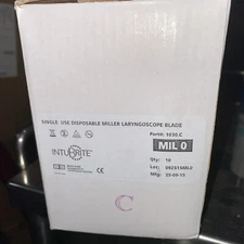 Intubrite 1030.C Single Use Disposable Miller Laryngoscope Blade New Box Of 10
