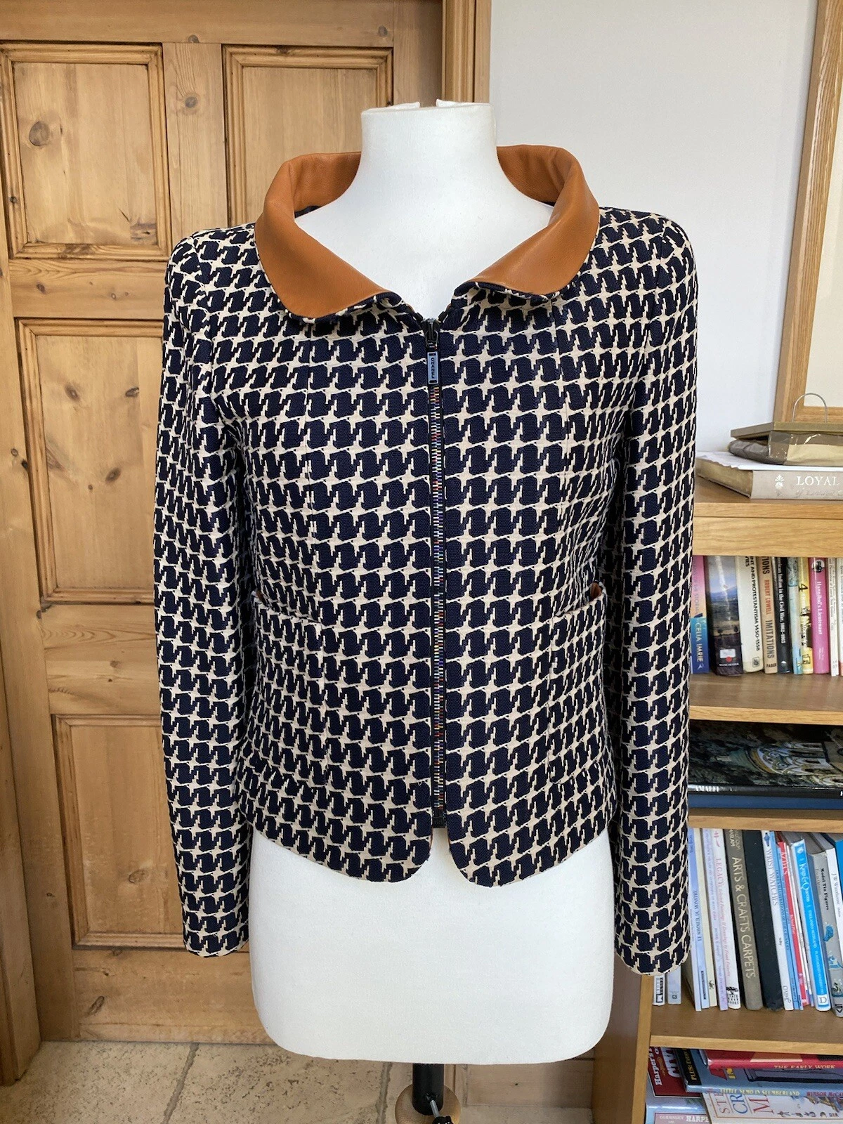 Giacca donna originale Chanel pied de poule FR 36 UK 8