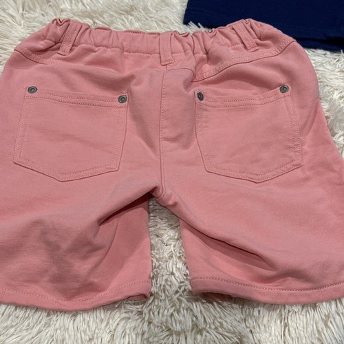 Lot of 3 Knit Bermuda Elastic Waist Shorts Girls 6 - Blue, Purple, Pink - Picture 4 of 10