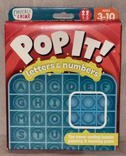 Chuckle & Roar Pop It! Letters and Numbers Educational Travel Fidget Sensory Toy