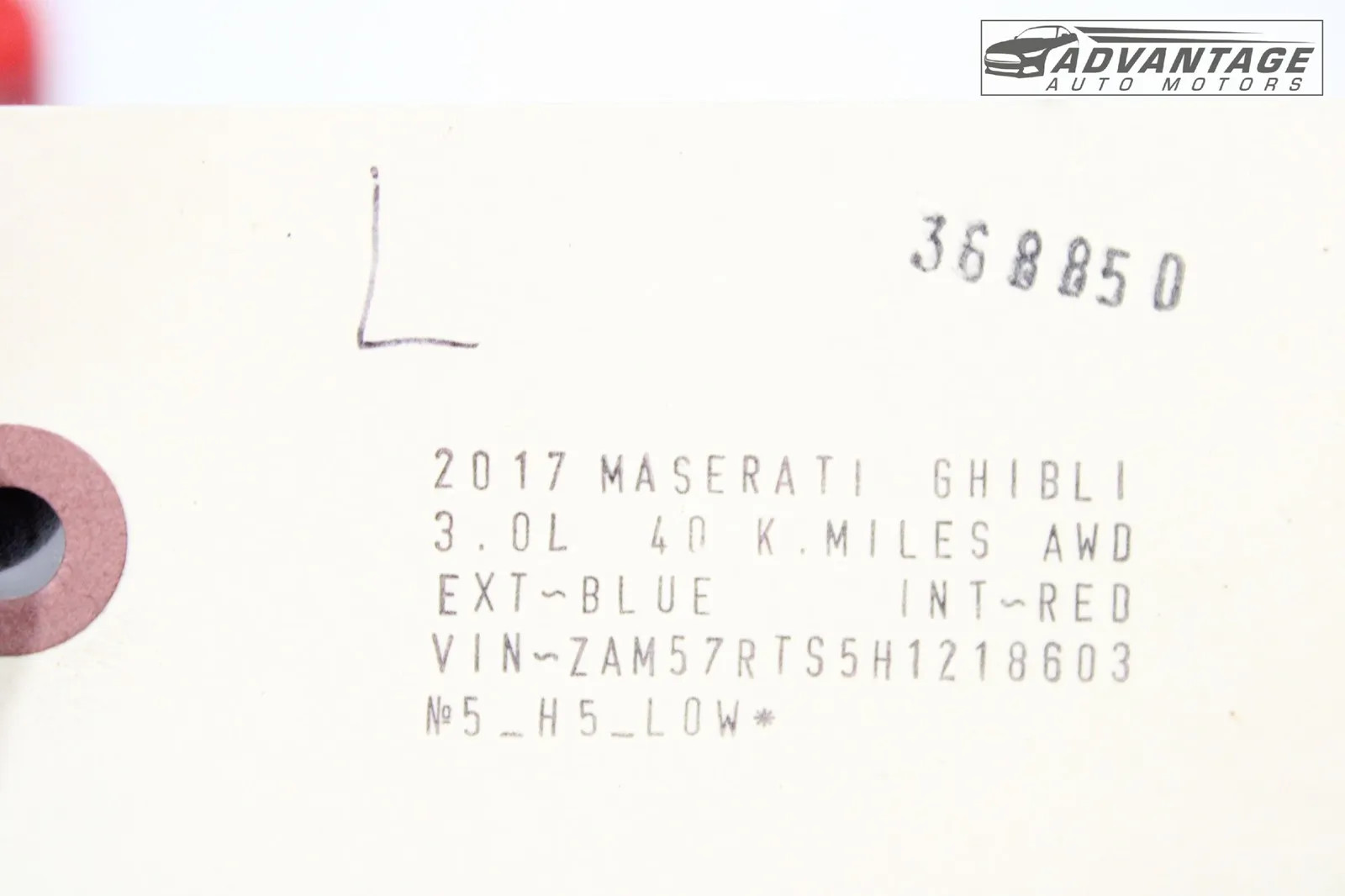 2017-2020 MASERATI GHIBLI M157 FUEL GAS TANK LEFT SIDE STRAP BRACKET OEM