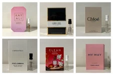 6 High End Perfume Sampler Designer Fragrance Samples Spray Vial for Women