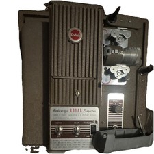 Kodak Kodascope Royal 16mm Desktop Projector BP-16 Portable Brown w/ Case