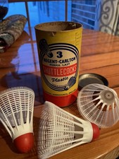 Regent-Carlton Brand Shuttlecocks Plastic Badminton Birdies Perma Last Lot of 3
