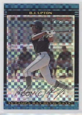 2002 Bowman Chrome Draft Picks & Prospects X-Fractor BJ Upton Rookie RC 0o48