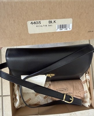 NWT COACH VINTAGE MADISON BLACK ROYALTON BAG 4403 ORIGINAL BOX
