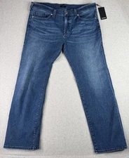 True Religion Mens Ricky SN Relaxed Straight Jeans Medium Tidal Wash 42