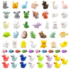 60PCS Mini Resin Animals Tiny Resin Animals to Hide Miniature Animal Figurine...
