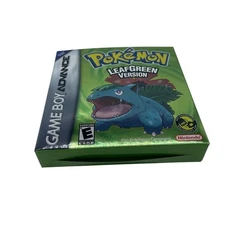 Nintendo GameBoy Advance Game Box Only Inserts Protector Pokemon Leaf Green