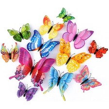 Butterfly Wall Decor 24/48 PCS, 3D Butterflies Stickers for Party Decorations