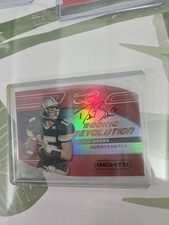 2001 Quantum Leaf 44/50 Drew Brees Rookie Autograph Card. rookie card picture