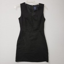 Gap Tweed Style Sz 0 Zip Back College Core Corporate Business Dress Academy