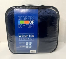*BRAND NEW* Degrees of Comfort Weighted Blanket NAVY 36"X48" 5 LBS