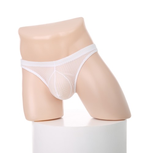 Men Briefs See-through Sexy Underwear Breathable Mesh Panties Underpants - Picture 19 of 19