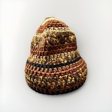 Handmade Crochet Beanie Hat Winter Knit Boho Slouchy Unisex Warm Cap