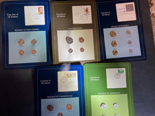 COIN SETS OF ALL NATIONS - CHINA(TAIWAN), NICARAGUA, NEW GUINEA, AZERBAIJAN,TURK