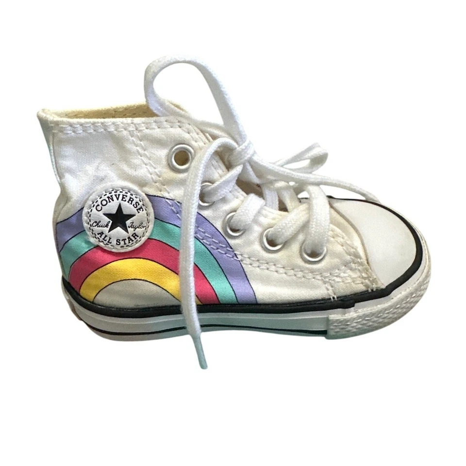 Zapatillas altas Converse Rainbow Unicorn talla bebé niño talla 4 Foto 2 de 4