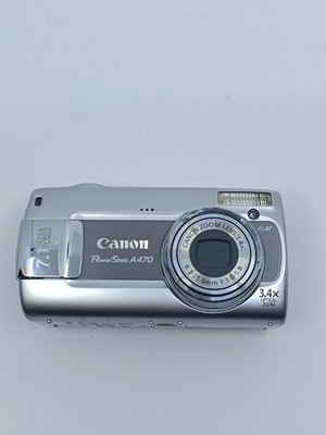 Canon PowerShot A470 Digitalkamera 7.1MP 3.4x Zoom Silber Ohne Kabel, OVP_0.17_3