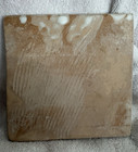 1 Ceramic Square Decorative Tile: Buffalo on a Plain - Whitewashed Clay Tile 6" — photo 3