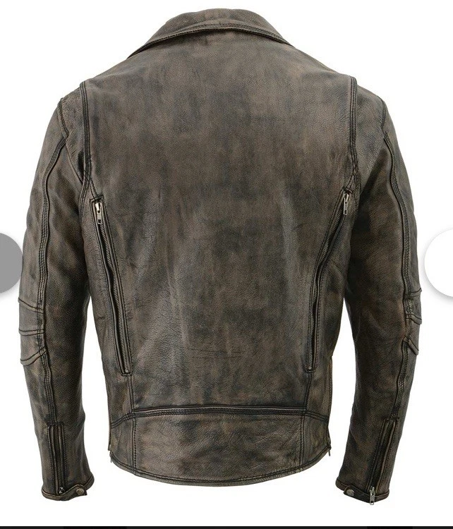 milwaukee leather brown jacket xl - Image 2 of 4