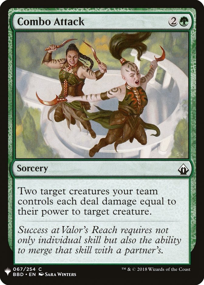 Combo Attack 67 BBD Battlebond MTG Green Sorcery Common Winters NM