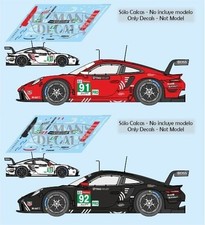 Décal Porsche 991 RSR Le Mans 2020 1:32 1:43 1:24 1:18 911 slot decals
