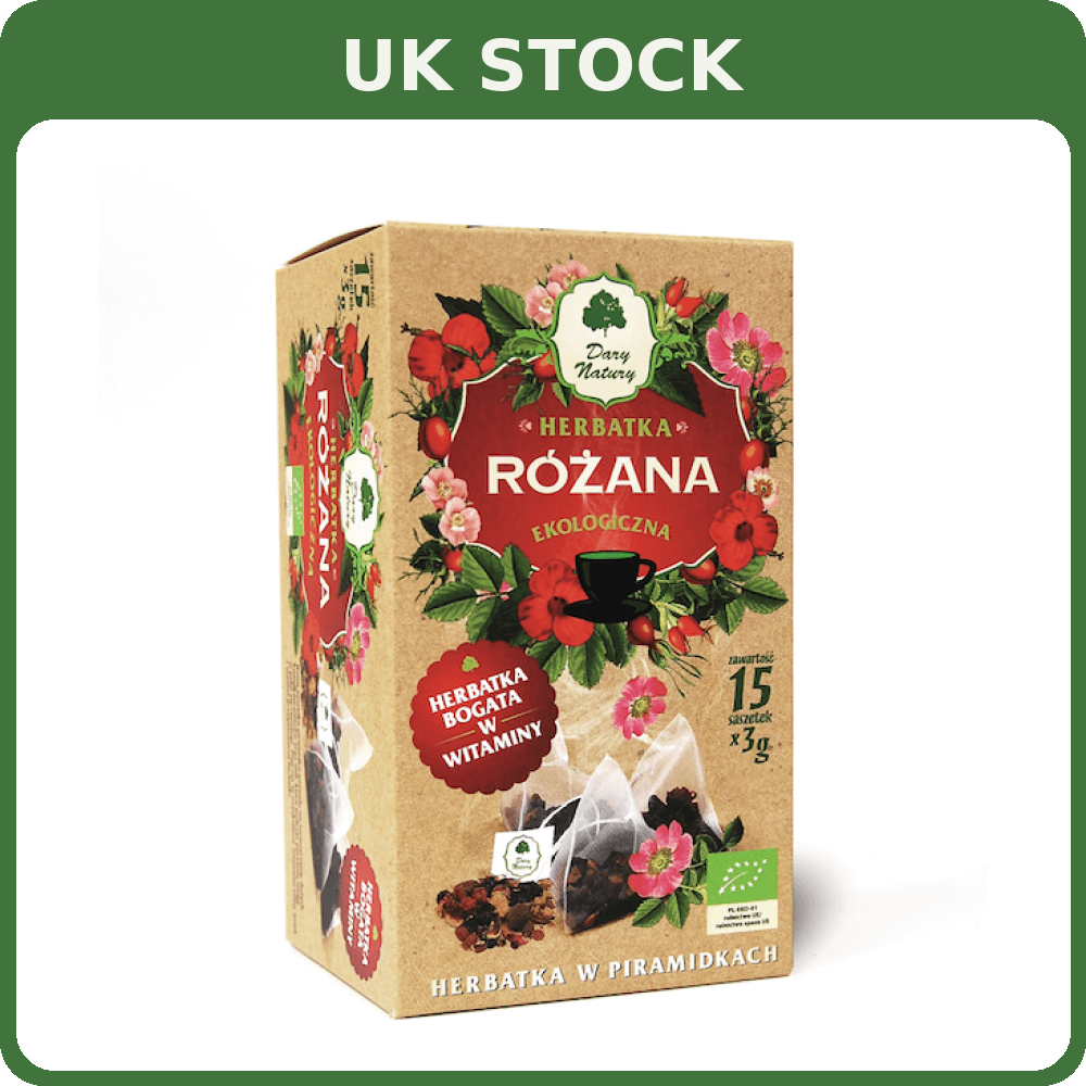 organic rose tea 15x3g dary natury